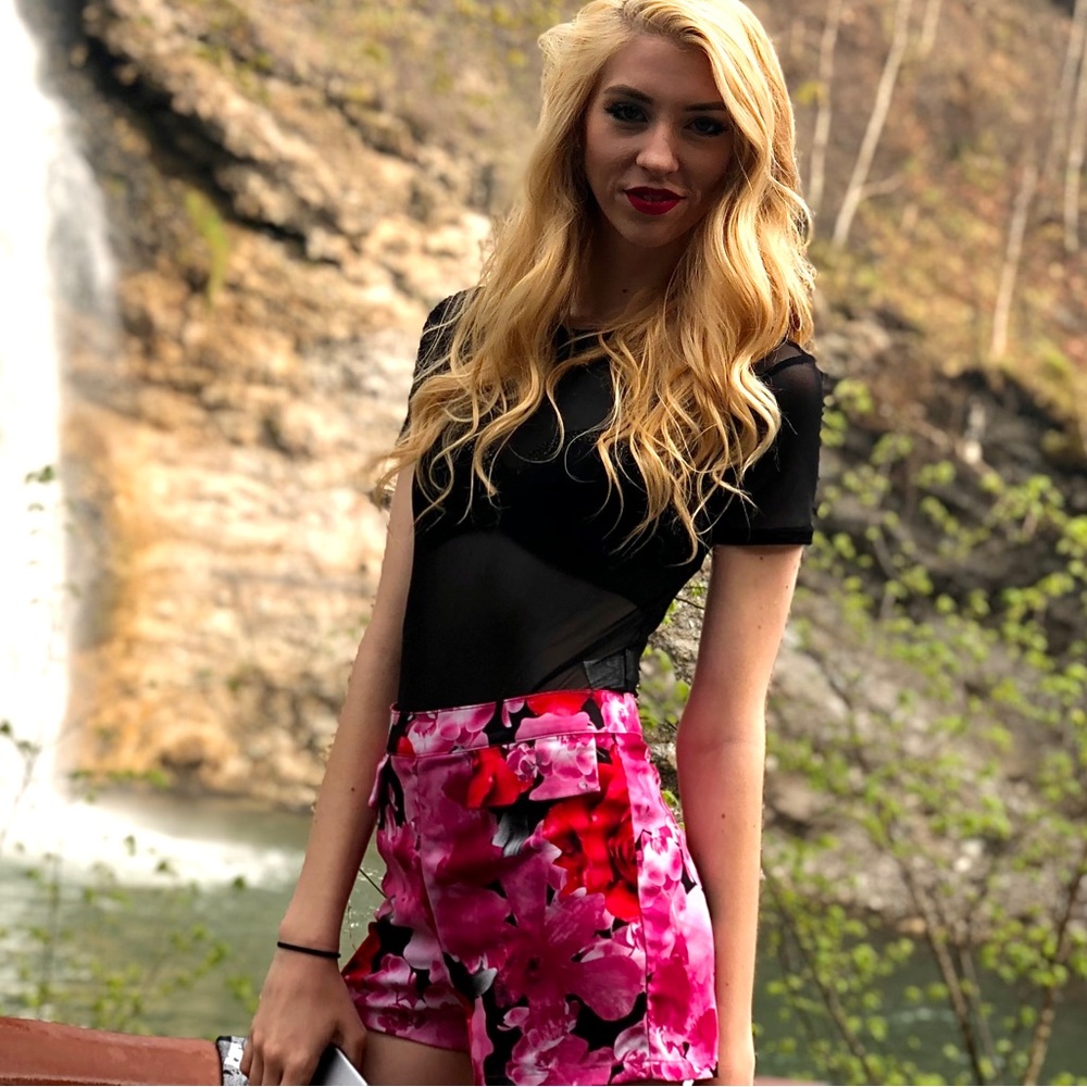 Rose High Waisted Shorts